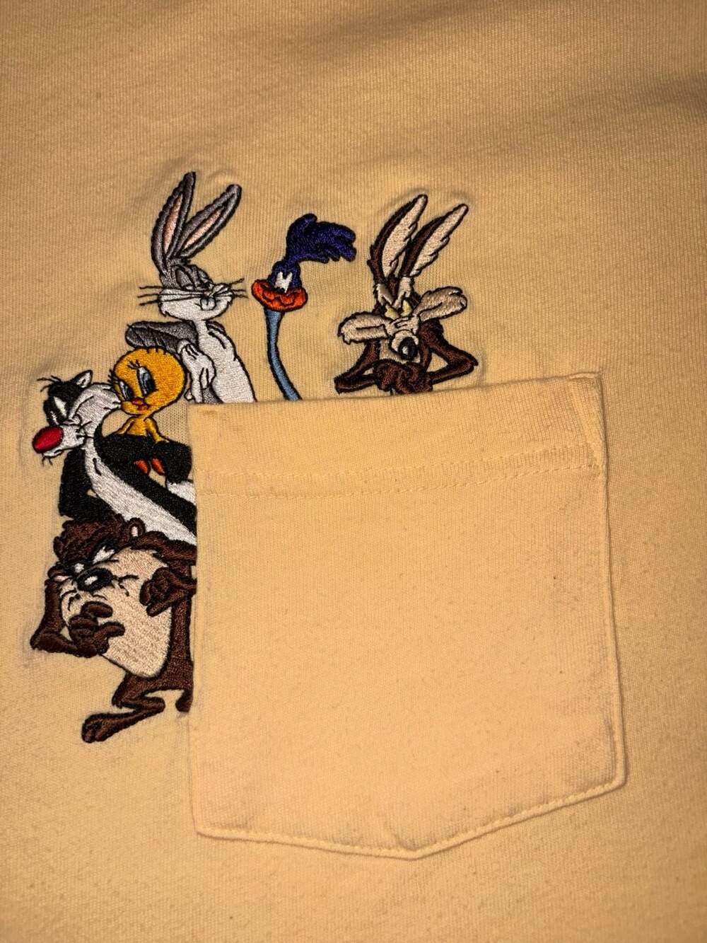 1998 Warner Bros. Studio Store Looney Tunes T-Shirt Size XXL Pocket Vintage